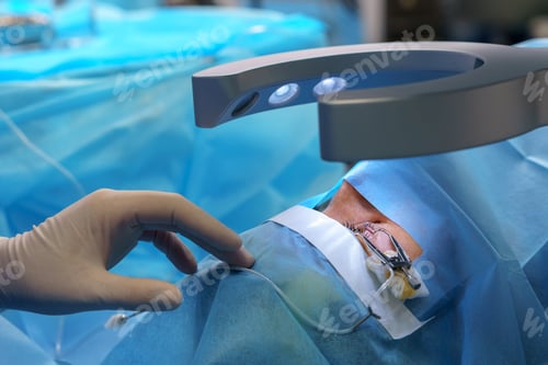 Preview: Surgeon Performing Precision Eye Surgery with Laser
