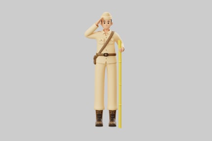 Preview: Cartoon parade officer