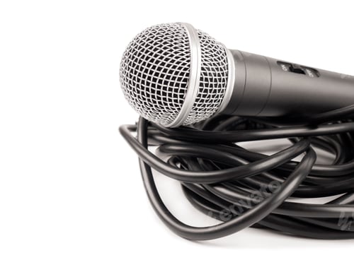Preview: Microphone with curly cable