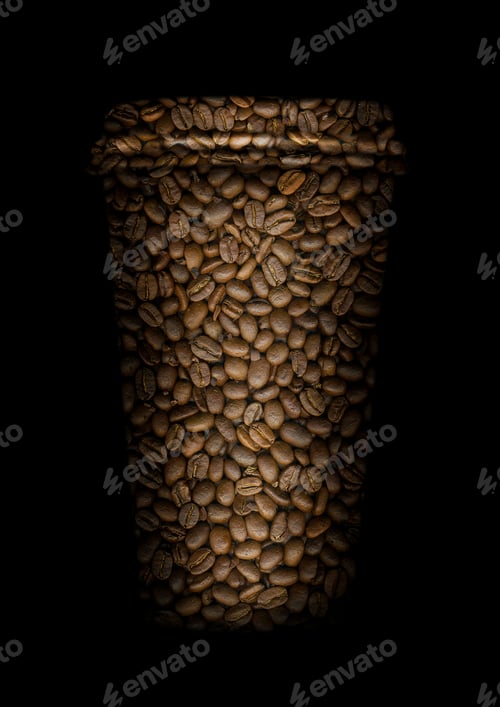 Preview: Coffee beans in shape of cup