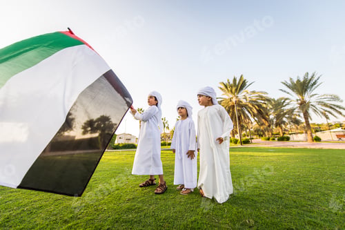 Preview: Group of middle eastern kids in Dubai
