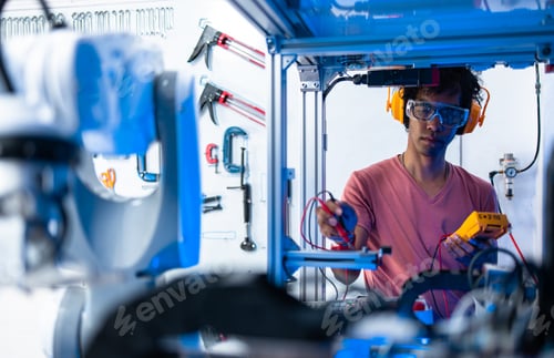 Preview: ROBOT YOUNG ENGINEER MAN