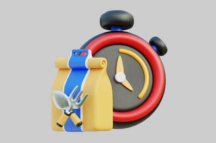 Preview: Kitchen timer with utensils and baking tools