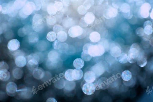 Preview: Blue Abstract bokeh light effect on background