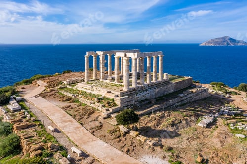 Preview: Cape Sounio, Poseidon temple archaeological site, Attica, Greece