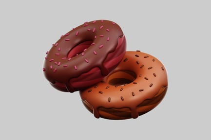 Preview: Double donuts with sprinkles