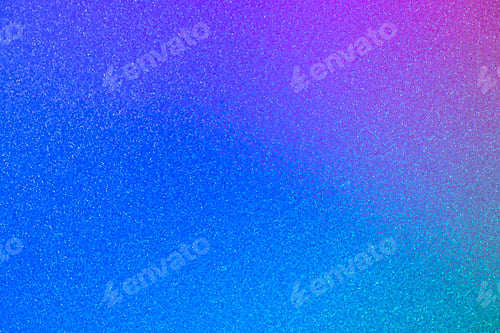 Preview: Tricolor neon glitter background with blue and magenta gradients.