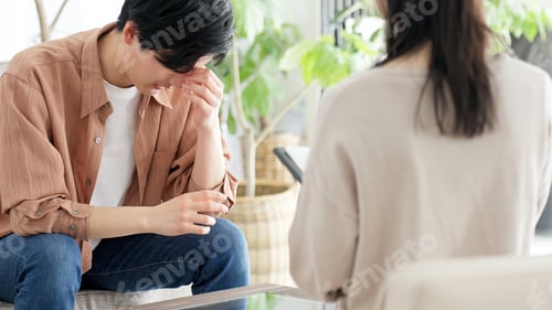 Preview: Asian man receiving psychological counseling