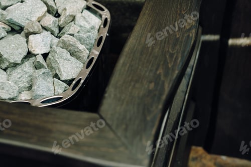 Preview: electric sauna heater with stones in the sauna