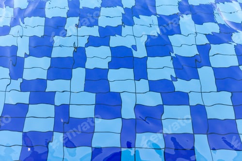 Preview: Swimming pool pattern, abstract background, classic blue