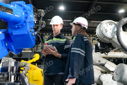 Preview: Robotic Arm modern industrial technology. Automated production