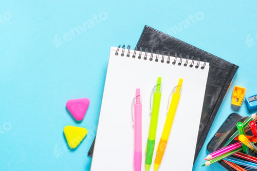 Preview: School and office supplies or stationary