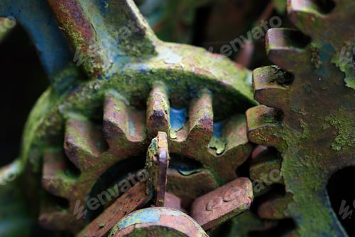 Preview: Old and broken mechanism - gears