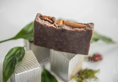 Preview: Handmade Soap Bar with Natural Botanical Elements