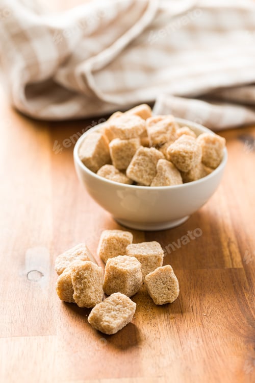 Preview: Brown sugar cubes.