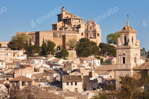 Preview: Caravaca de la Cruz historic town from viewpoint. Murcia, Spain