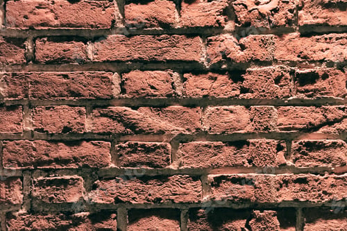 Preview: Orange brick wall texture background. Pattern of weathered old cracked brickwall.