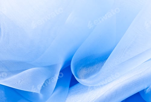 Preview: close up of blue silk textured