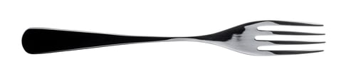 Preview: Silver fork isolated on white background close up