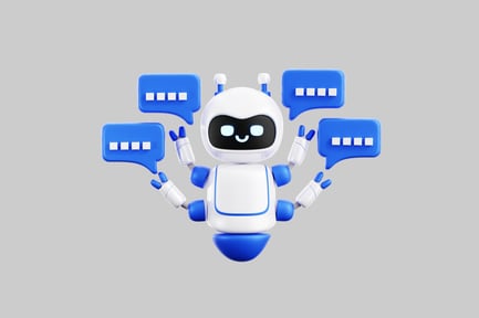 Preview: Chatbot with speech bubbles