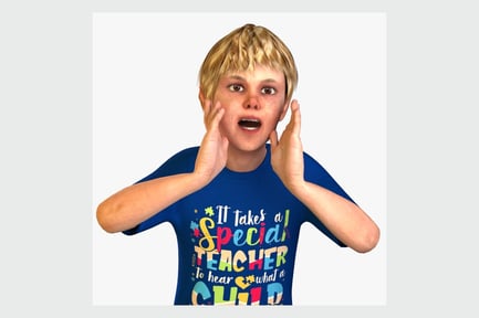 Preview: Rigged Boy Character 4K - Blonde Hair, Freckled Face