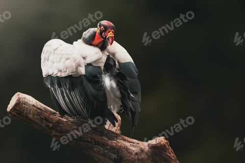 Preview: Colorful King Vulture (sarcoramphus papa)