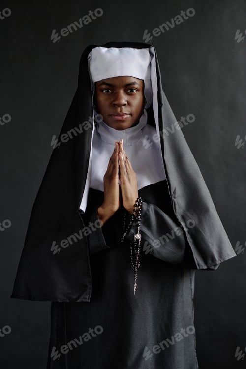 Preview: Portrait of Nun in Black Habit