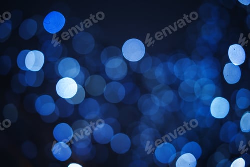 Preview: Blurred beautiful blue bokeh