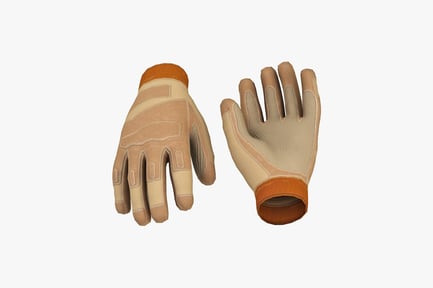 Preview: Textured gloves with ribbed cuffs