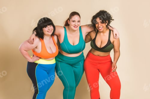 Preview: Plus size women posing for body acceptance