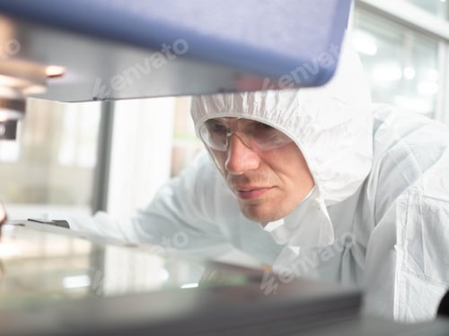 Preview: Scientist doctor nurse wear uniform glasses research science chemistry medicine technology biology s