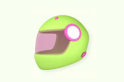 Preview: Helmet Colorful 3D Illustration