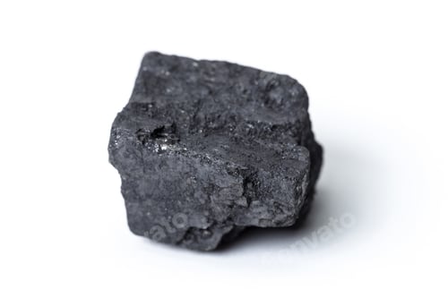 Preview: Natural wood charcoal Isolated on white