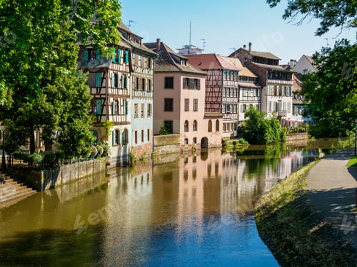 Preview: Channel in Petite France area, Strasbourg, France