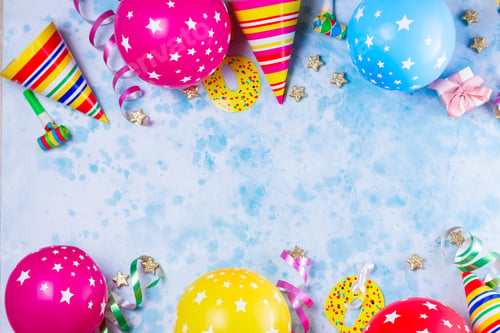 Preview: Bright colorful carnival or party scene