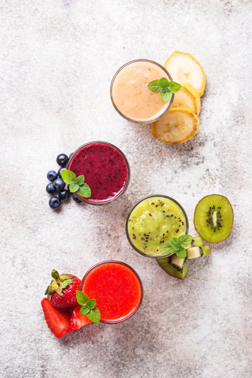 Preview: Assortment of various healthy smoothies