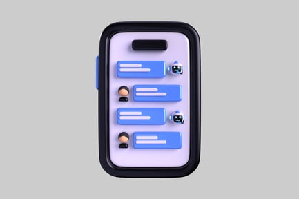 Preview: Cartoon chat phone interface