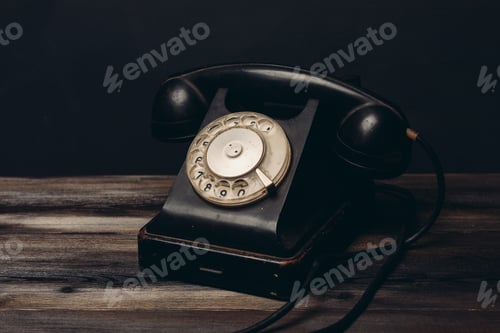 Preview: retro telephone old technology communication vintage office