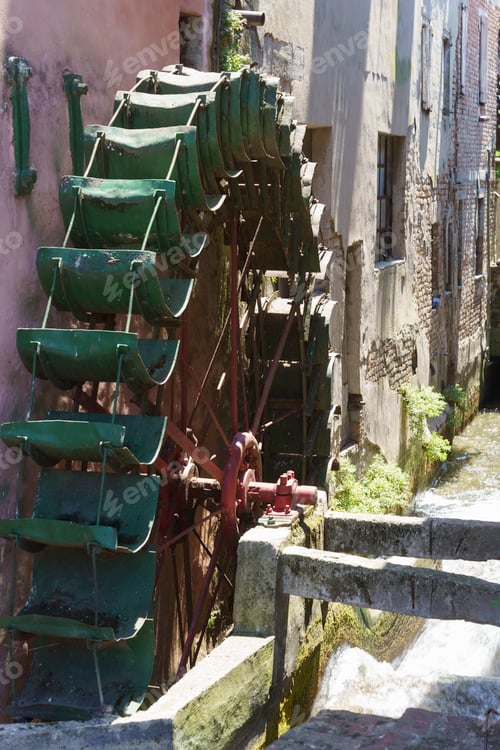Preview: Old watermill at Capergnanica, Cremona province, Italy