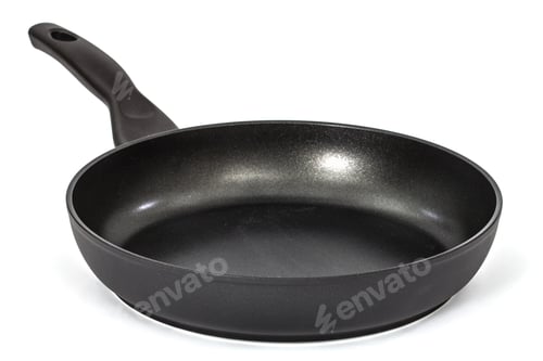Preview: Frying pan with handle, isolated on white background