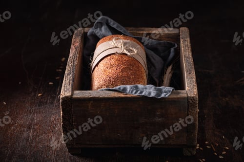 Preview: Tasty loaf of breads made with flour, sourdough and water.