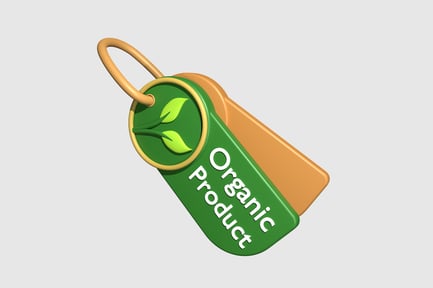 Preview: Organic Tag 3D Illustration