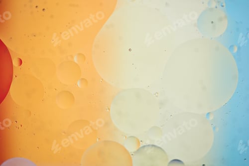 Preview: Rainbow abstract background picture made with oil, water and soap