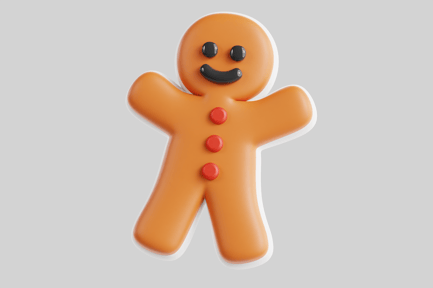 Preview: Gingerbread Man Christmas Cookie