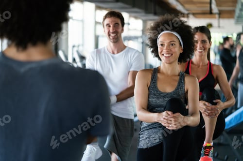 Preview: Fitness, sport, training, gym, success and lifestyle concept