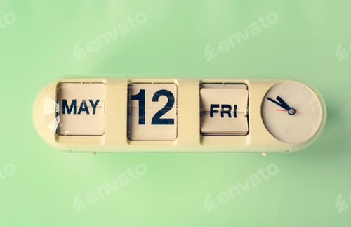 Preview: Analog retro clock time punctual tool