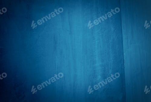 Preview: Vintage grunge blue concrete texture studio wall background with vignette.