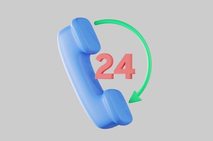 Preview: Hour customer service telephone receiver