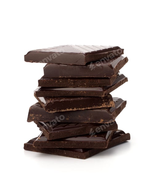 Preview: Chocolate bars stack and cinnamon sticks