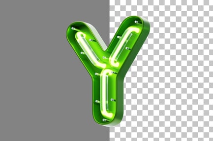 Preview: Neon Y 3D Icon
